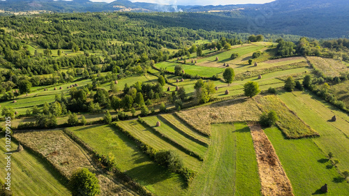 Rural landscape from Breb  Maramures  Transylvania  Romania 