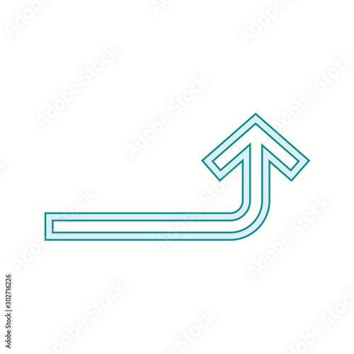 Beautiful Turn Up Line Vector Icon