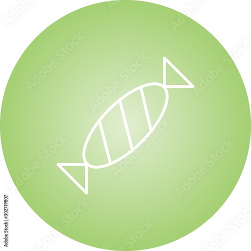 Beautiful Toffee Line Vector Icon