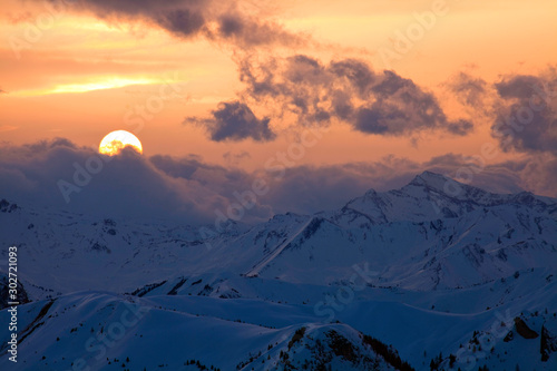 Sonnenuntergang in den Hohen Tauern