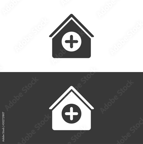 Medical home kit icon. Medicine equipment. Vector illustration