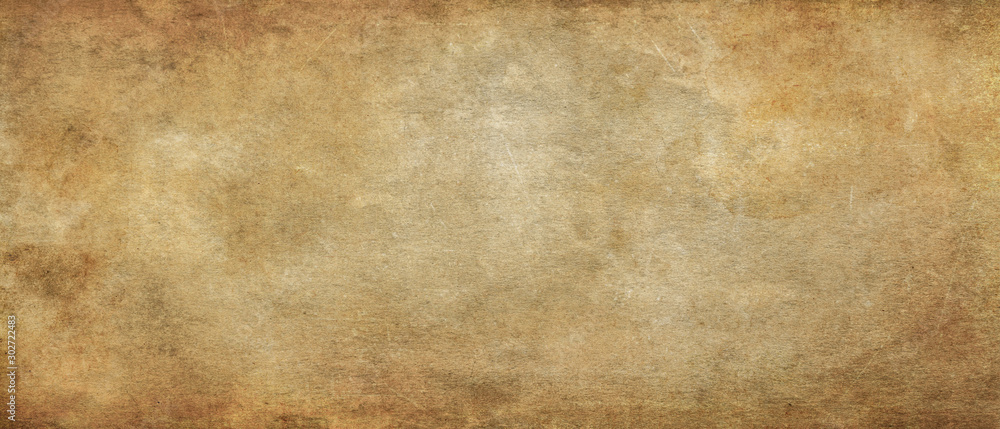 Old paper texture.Long panoramic format background. - obrazy, fototapety, plakaty 