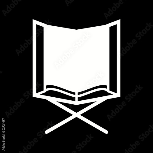 Beautiful Holy Quran Glyph Vector Icon