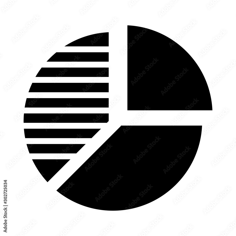 Pie Chart Vector illustration. Quality design element Glyph Style. Editable stroke. Pie Chart Vector illustration. Quality design element Glyph Style. Editable stroke.