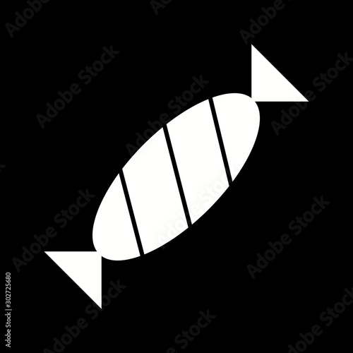 Beautiful Toffee Glyph Vector Icon