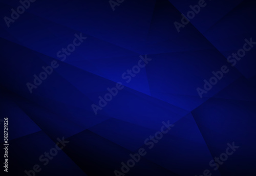 Abstract dark blue polygonal mosaic background