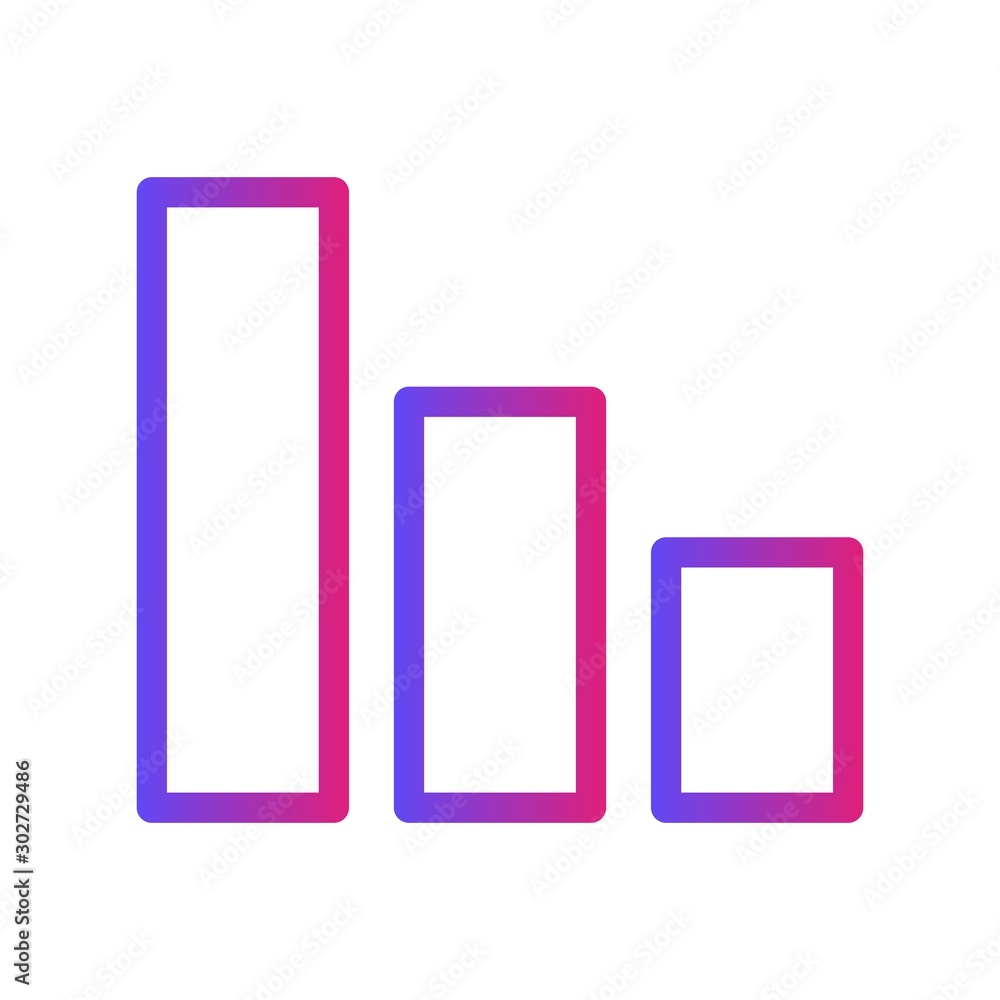 Gradient Signal Icon With White Background Gradient Signal Icon With White Background