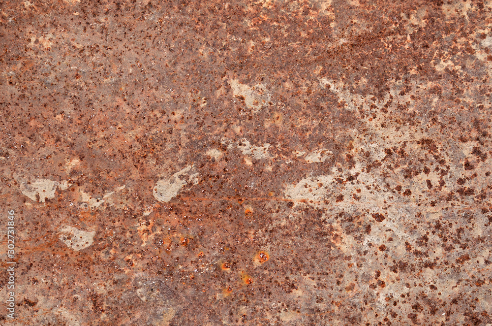 Cement on rusty metal for background Cement on rusty metal for background