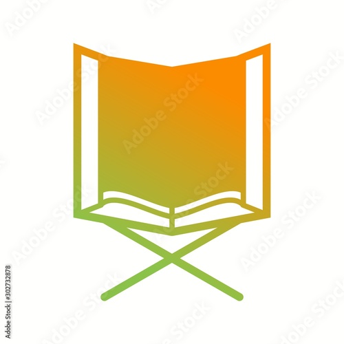 Beautiful Holy Quran Glyph Vector Icon