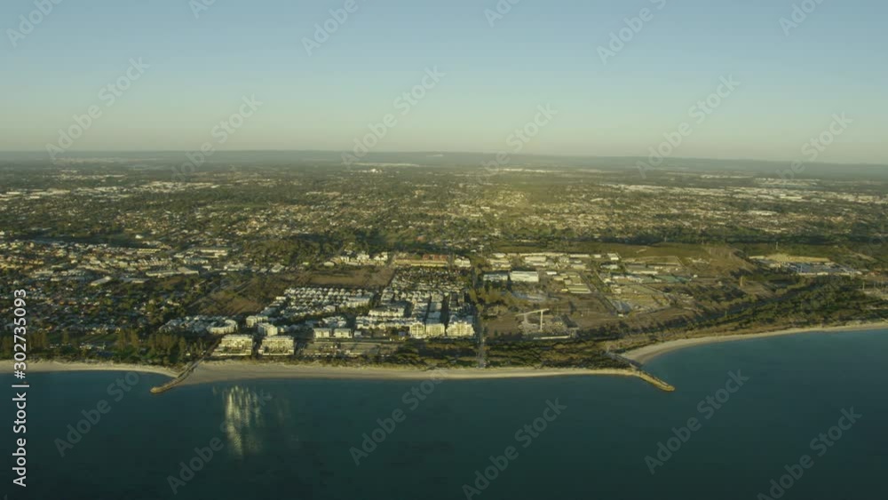 Aerial coastline view Perth suburb City of Cockburn Aerial coastline view Perth suburb City of Cockburn