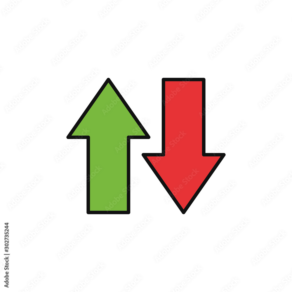 down up load data internet flat line style down up load data internet flat line style