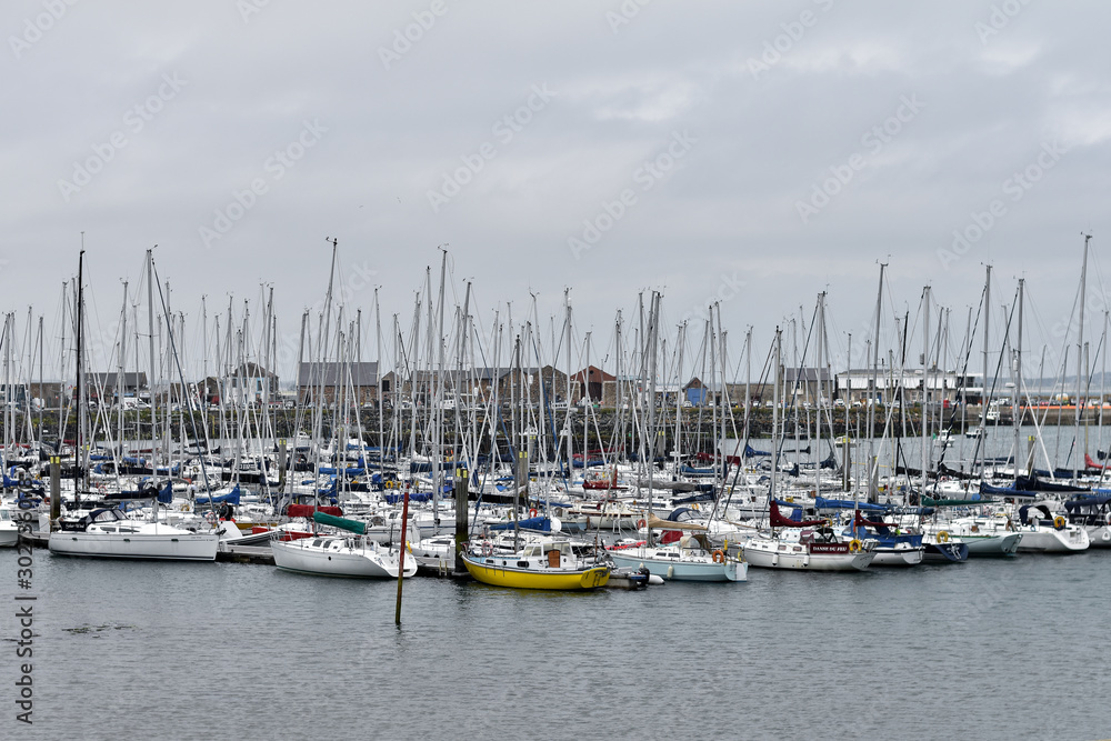 Yachts in the Howth yacht club port
