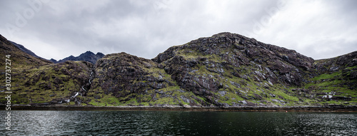 Beautiful scenic landscape of Scotland nature.