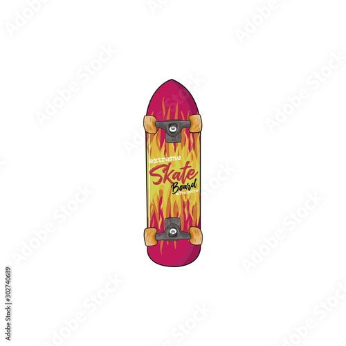 skateboard with flames graphic tee kids apparel textile clothing