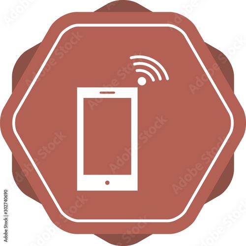 Beautiful Mobile Hotspot Glyph Vector Icon