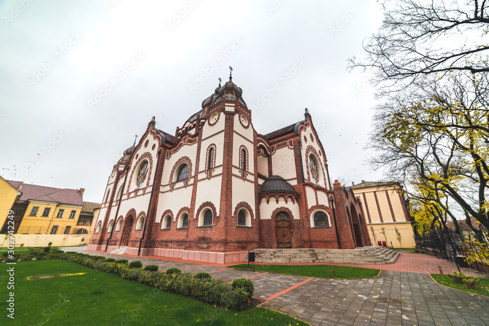 Subotica, Serbia, November 9, 2109, Beautiful exterior photos of a