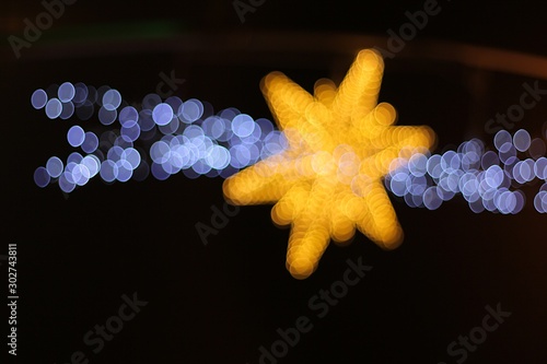 Bokeh. Between the reality of the dream.