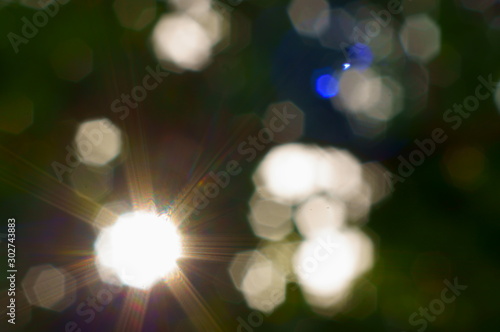 Bokeh. Between the reality of the dream.