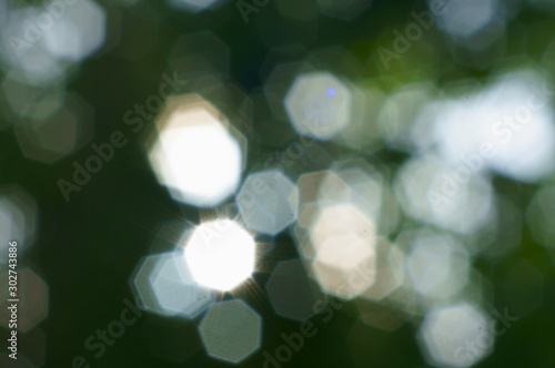 Bokeh. Between the reality of the dream.