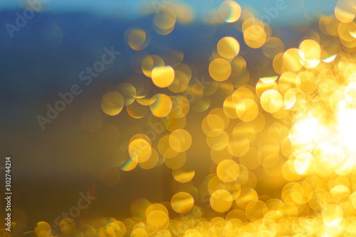 Bokeh. Between the reality of the dream.