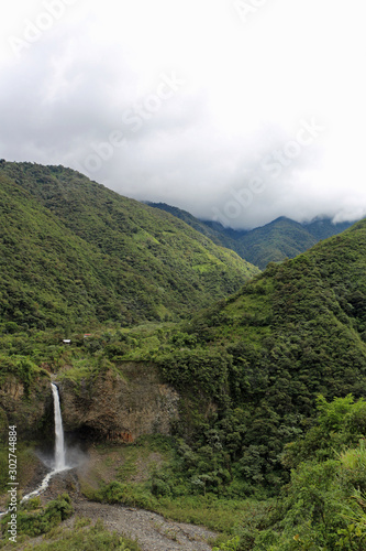 Waterfall in Ecuador near Banos