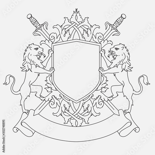 Lion Coat of Arms