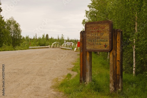 Dempster Highway - TransCanada Trail sign photo