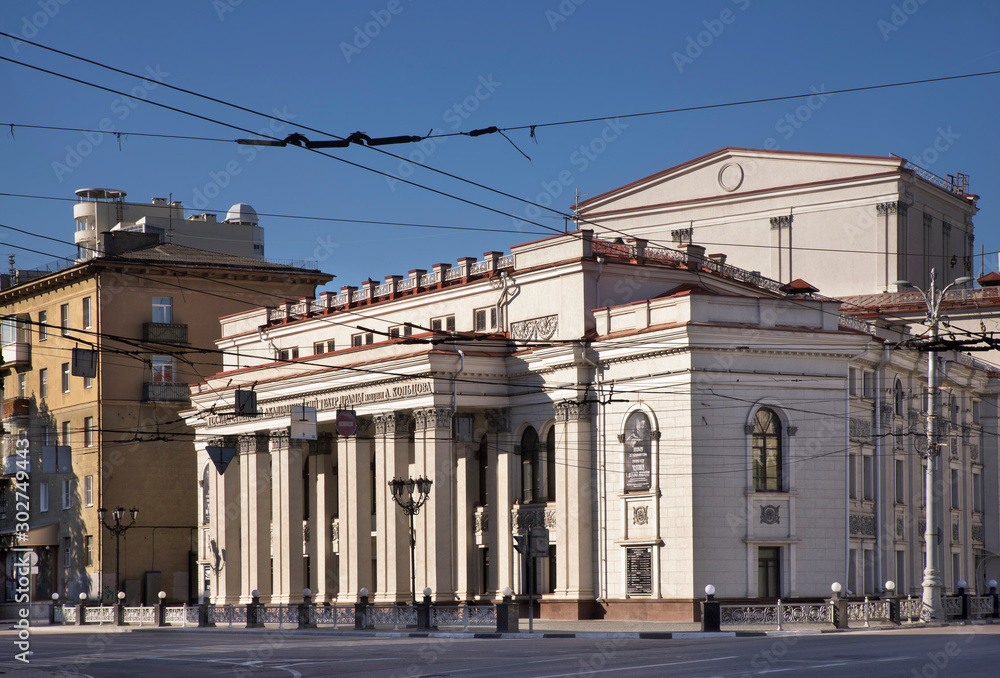 State academic drama theater in Voronezh. Russia State academic drama theater in Voronezh. Russia