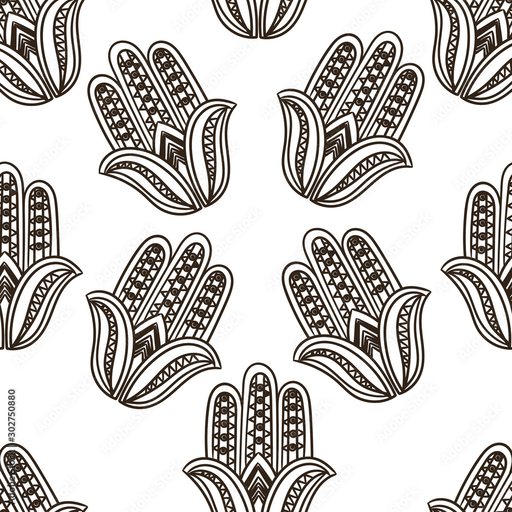 Engraving seamless pattern of Engraving seamless pattern of