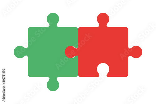 Isolated puzzle game vector design