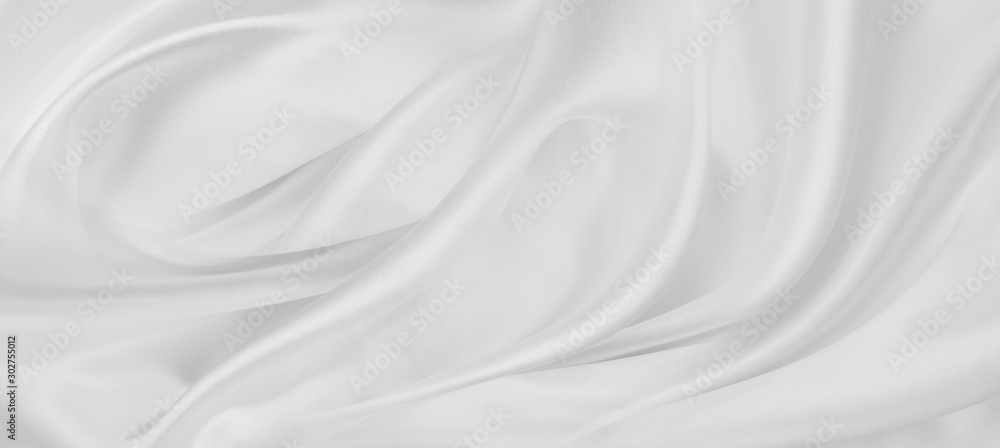 White silk fabric lines