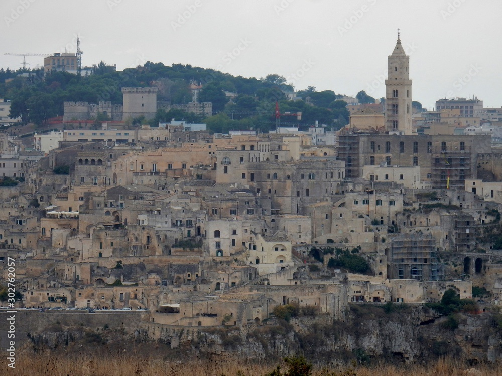 Fototapeta premium Matera - Panorama da Murgia Timone