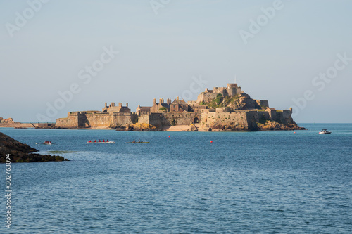 Elizabeth Castle is a 16th-century fortified fortress off Saint Helier