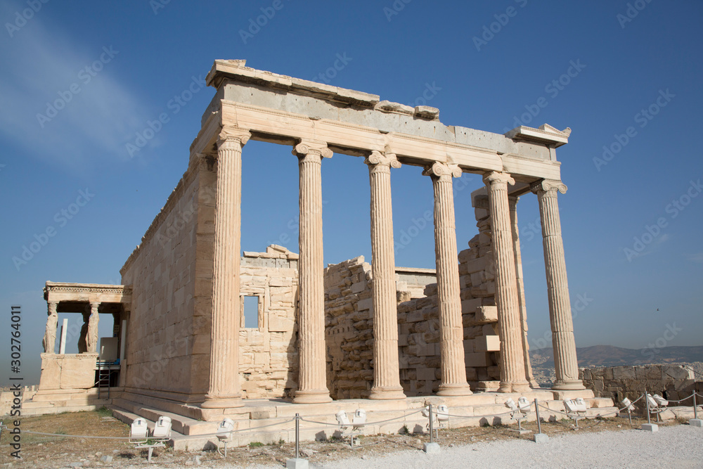 Temple of Erectheion, Acropolis, Athens, Greece Temple of Erectheion, Acropolis, Athens, Greece