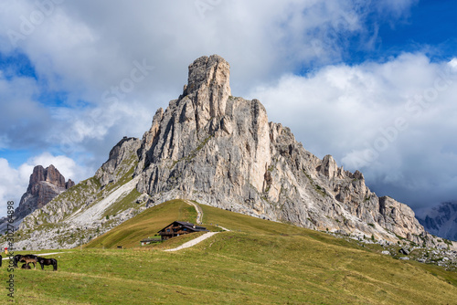 Italy Dolomites moutnain - Passo di Giau in South Tyrol photo