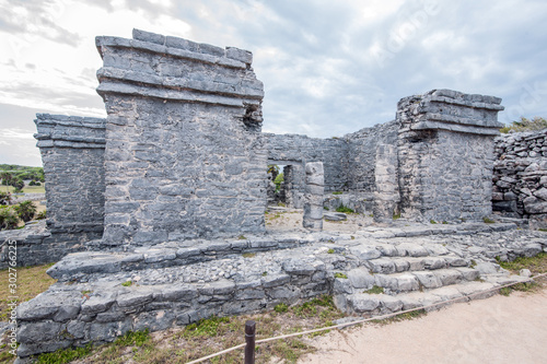 Maya Temple in Tulum  Mexico