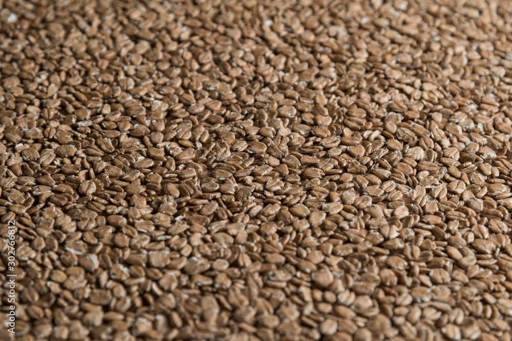 Chit wheat flakes grains background. Сereals for the production of alcoholic beverages and animal feed. Flat lay Chit wheat flakes grains background. Сereals for the production of alcoholic beverages and animal feed. Flat lay