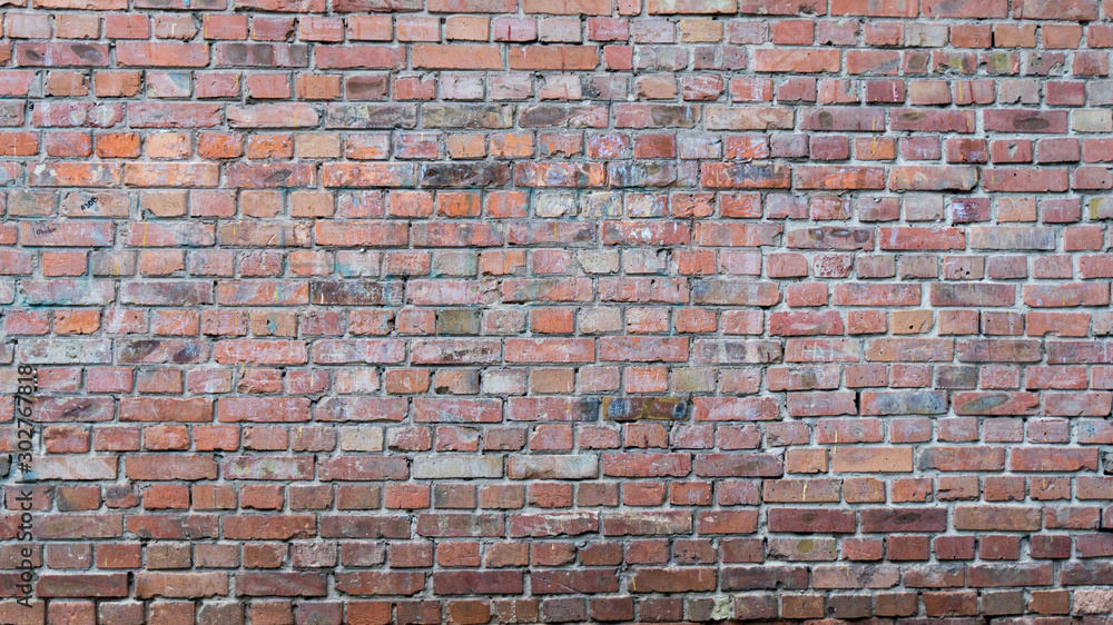Naklejka premium red brick wall background