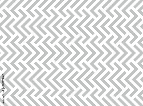 Abstract geometric pattern with stripes, lines. Seamless vector background. White and grey ornament. Simple lattice graphic design.