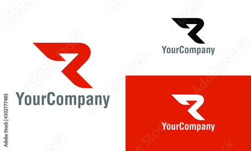 Creative letter R logo design template. Creative vector emblem, for icon or design concept.