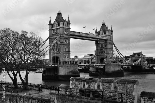 Tower Bridge - London black and white