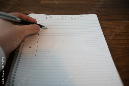 To Do List on line paper