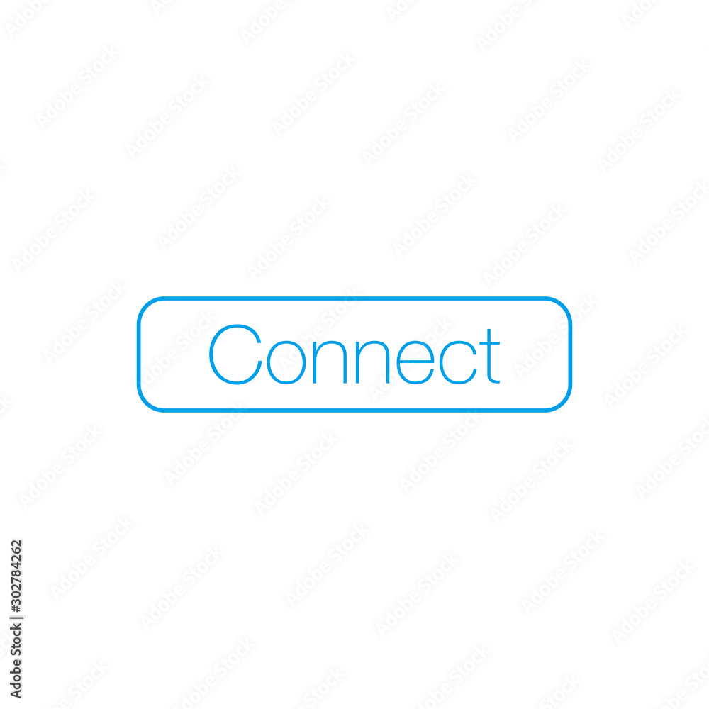 Simple Connect button for web, ui, apps, brochures. Stock Vector illustration isolated on white background. Simple Connect button for web, ui, apps, brochures. Stock Vector illustration isolated on white background.