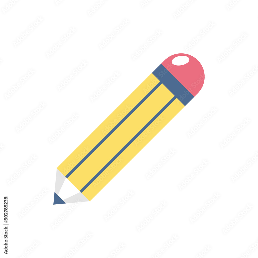 pencil supply school education learning flat style pencil supply school education learning flat style