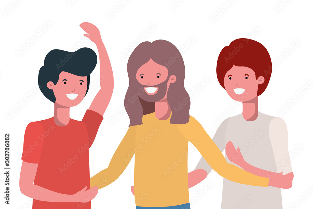 Isolated avatar men vector design Isolated avatar men vector design