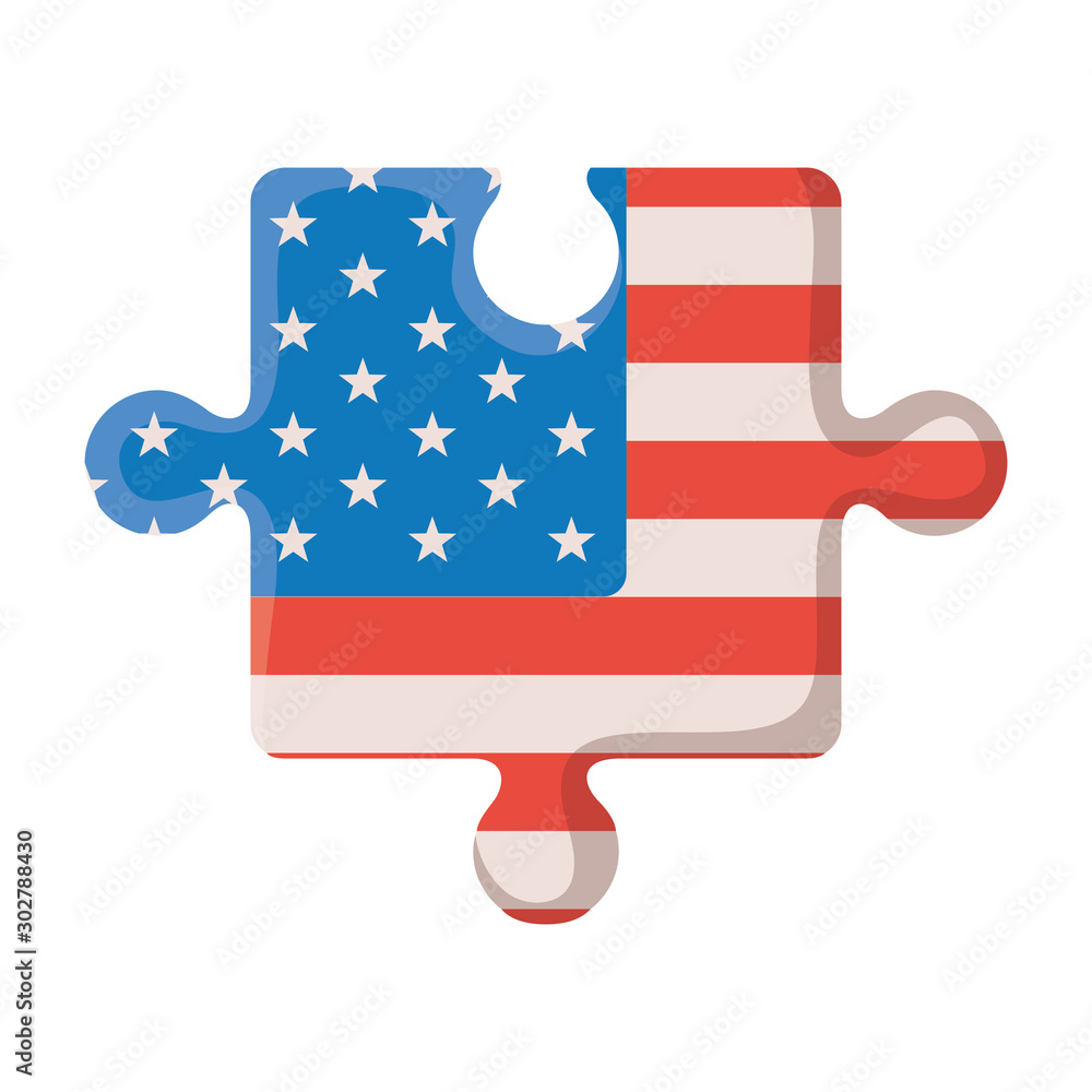 Fototapeta premium Isolated usa flag vector design