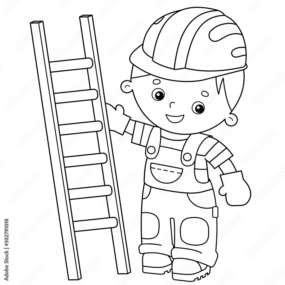 Colouring Pages: Ladder