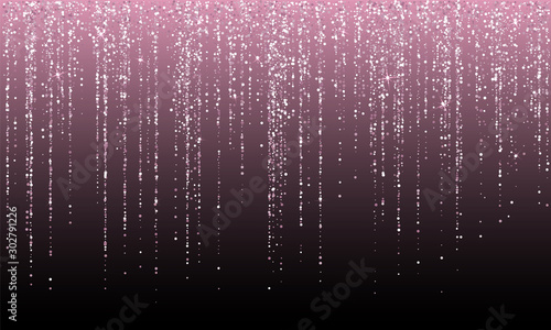 Pink rose gold glitter confetti holiday lights wedding background