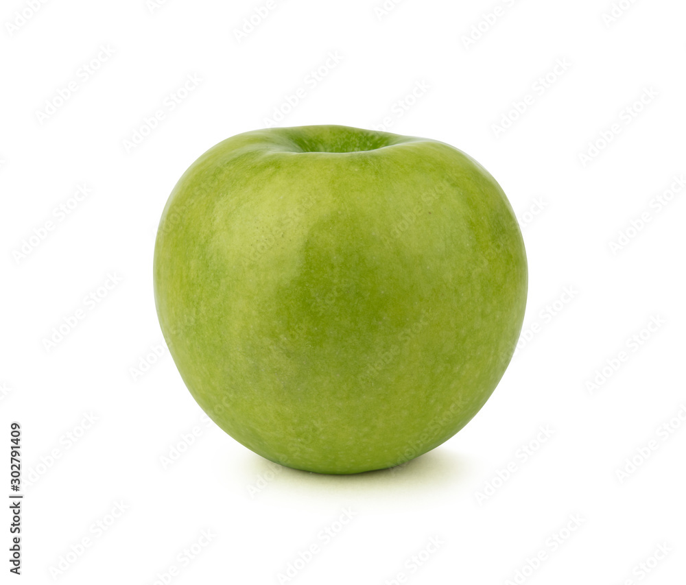 Green apple isolated on a white background Green apple isolated on a white background