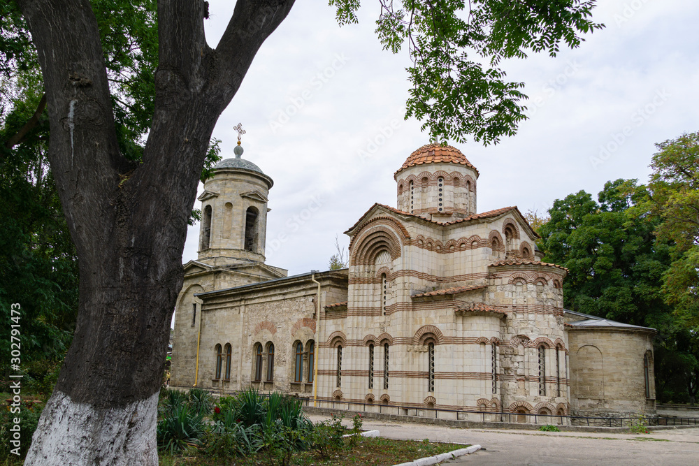 Gorgeous facade of the old Church St. John Baptist in Kerch, Crimea. Famous Church St. John Baptist built in 8th century. Russia Gorgeous facade of the old Church St. John Baptist in Kerch, Crimea. Famous Church St. John Baptist built in 8th century. Russia